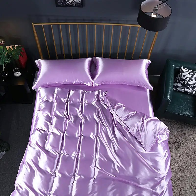 kawaiies-softtoys-plushies-kawaii-plush-Shades of Purple Mulberry Silk Bedding Set Bedding Sets 