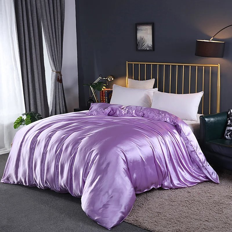 kawaiies-softtoys-plushies-kawaii-plush-Shades of Purple Mulberry Silk Bedding Set Bedding Sets 