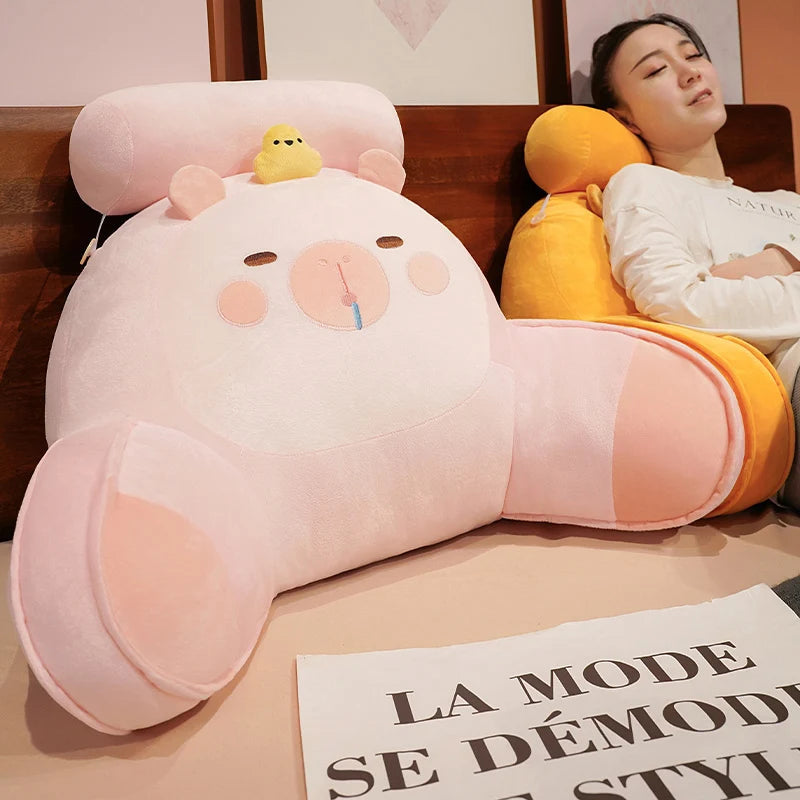 kawaiies-softtoys-plushies-kawaii-plush-Sleepy Capybara Resting Cushion Pillow Soft toy 