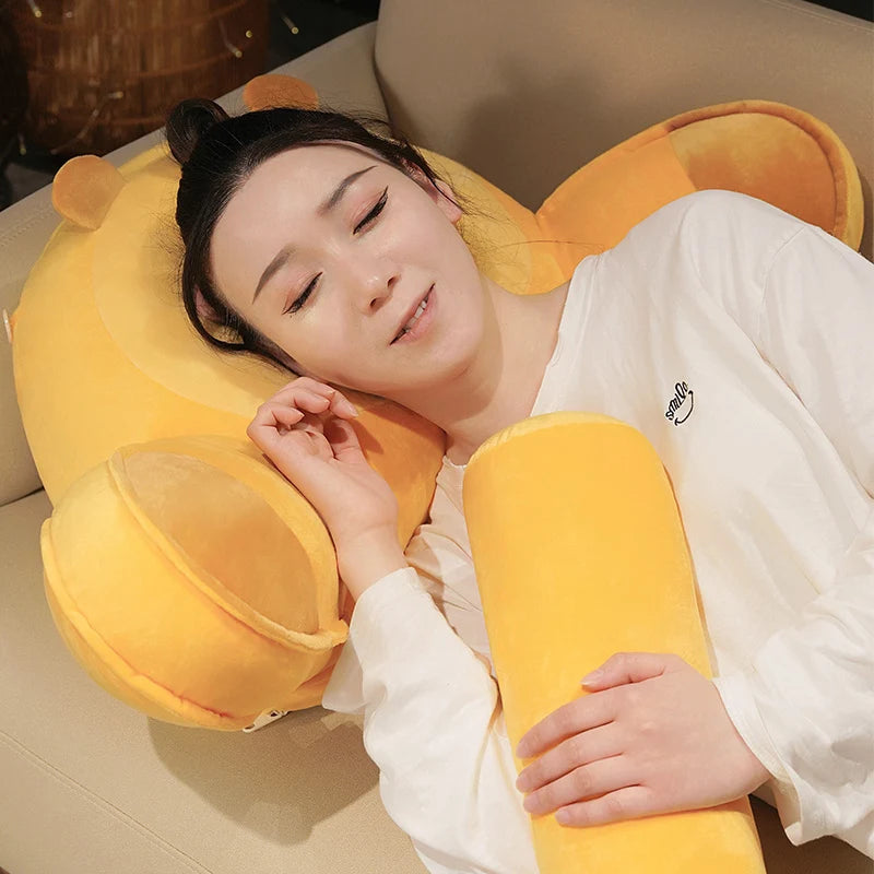 kawaiies-softtoys-plushies-kawaii-plush-Sleepy Capybara Resting Cushion Pillow Soft toy 