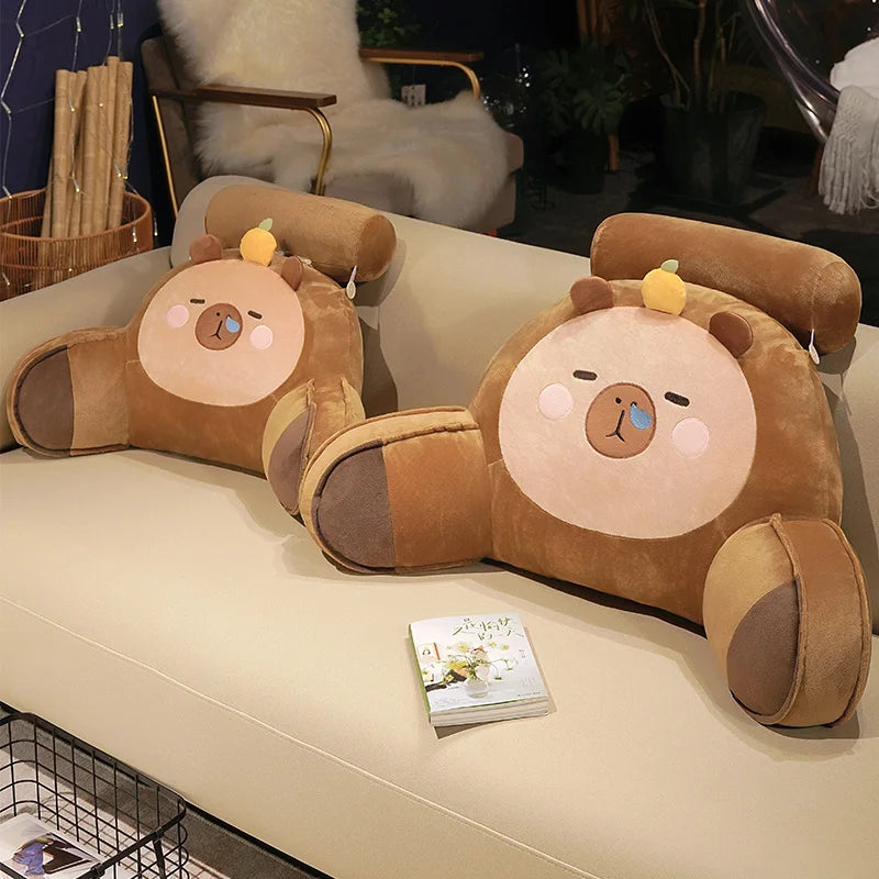 kawaiies-softtoys-plushies-kawaii-plush-Sleepy Capybara Resting Cushion Pillow Soft toy 