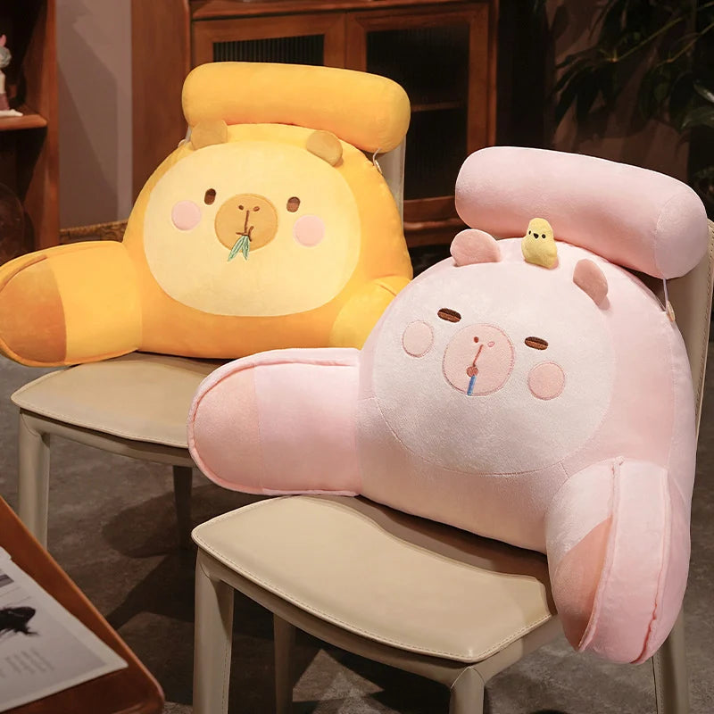 kawaiies-softtoys-plushies-kawaii-plush-Sleepy Capybara Resting Cushion Pillow Soft toy 