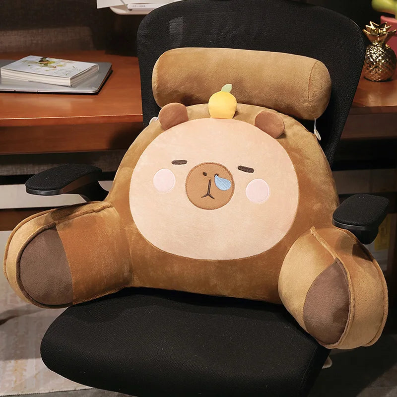 kawaiies-softtoys-plushies-kawaii-plush-Sleepy Capybara Resting Cushion Pillow Soft toy 