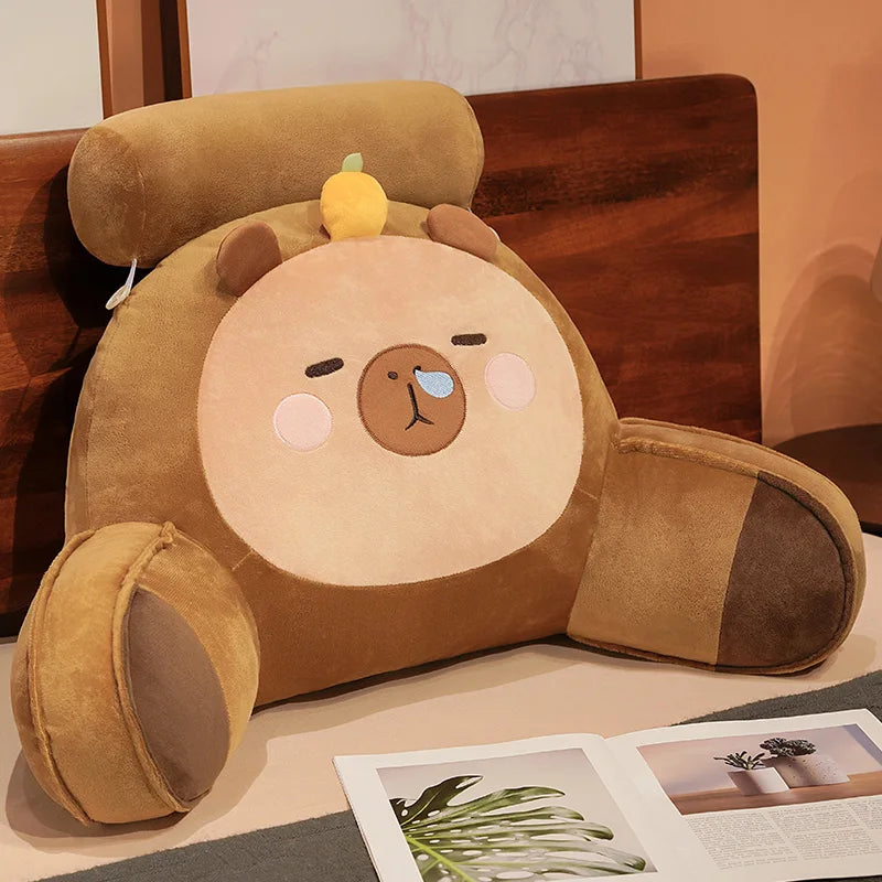 kawaiies-softtoys-plushies-kawaii-plush-Sleepy Capybara Resting Cushion Pillow Soft toy Brown 20in / 50cm 