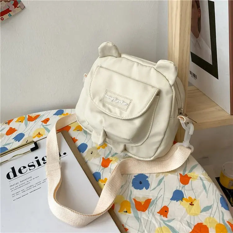 kawaiies-softtoys-plushies-kawaii-plush-Small Bear Crossbody Bag Collection Bags White 