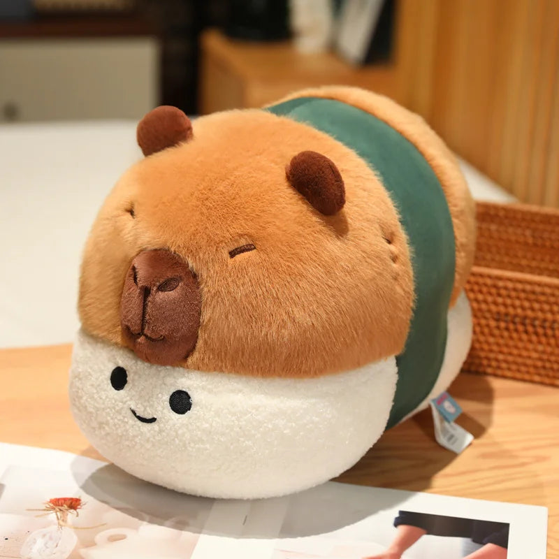 kawaiies-softtoys-plushies-kawaii-plush-Smiling Capybara Onigiri Plush Soft toy 