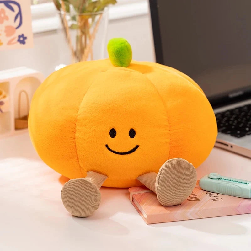 kawaiies-softtoys-plushies-kawaii-plush-Smiling Halloween Pumpkin Ghost Plush Soft toy 18cm Pumpkin 