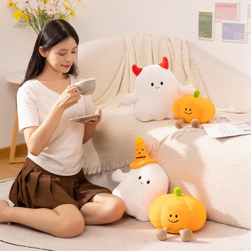 kawaiies-softtoys-plushies-kawaii-plush-Smiling Halloween Pumpkin Ghost Plush Soft toy 