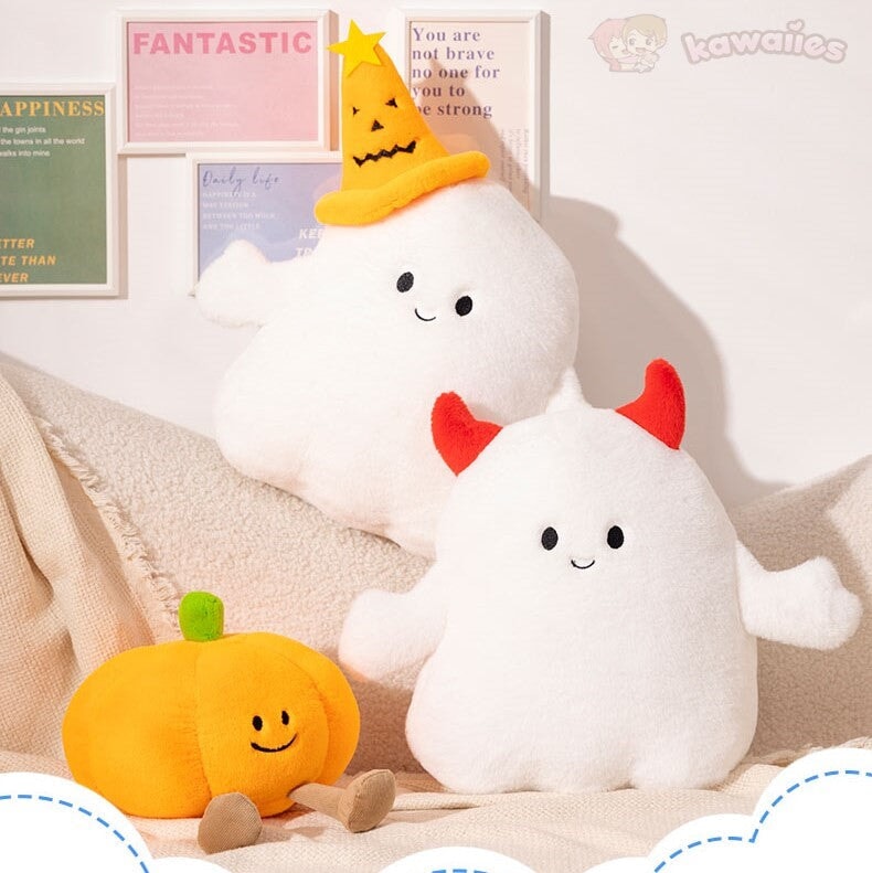 kawaiies-softtoys-plushies-kawaii-plush-Smiling Halloween Pumpkin Ghost Plush Soft toy 