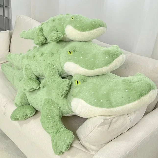 kawaiies-softtoys-plushies-kawaii-plush-Soft Fluffy Green Crocodile Plush Toy Soft toy 