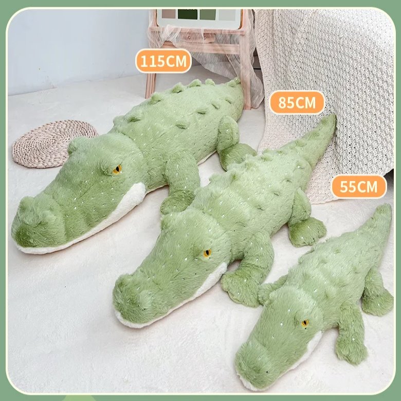 kawaiies-softtoys-plushies-kawaii-plush-Soft Fluffy Green Crocodile Plush Toy Soft toy 