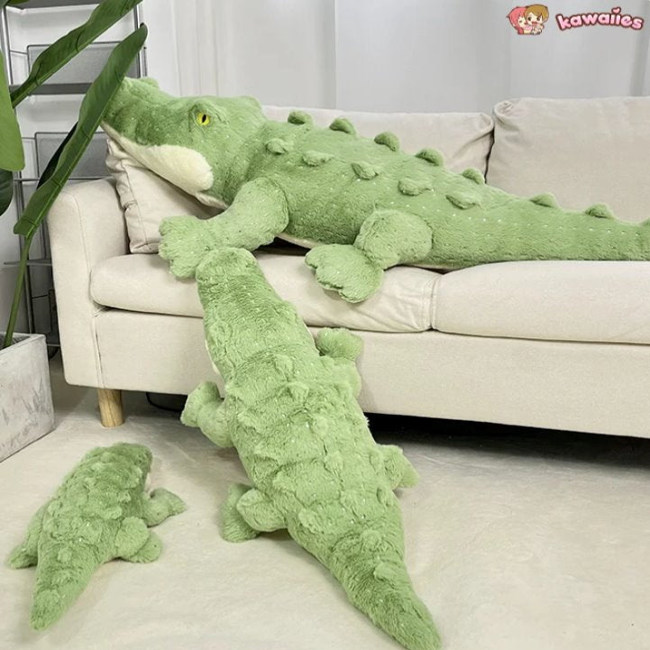 kawaiies-softtoys-plushies-kawaii-plush-Soft Fluffy Green Crocodile Plush Toy Soft toy 