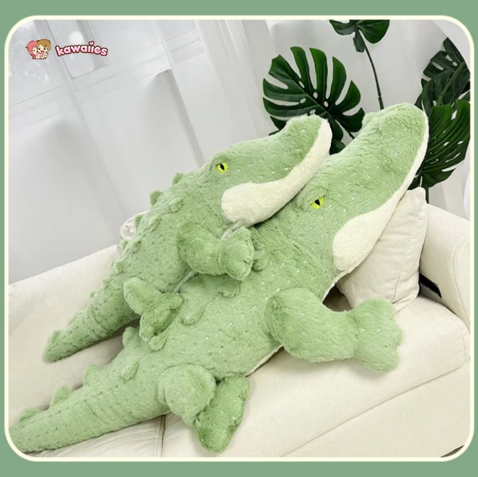 kawaiies-softtoys-plushies-kawaii-plush-Soft Fluffy Green Crocodile Plush Toy Soft toy 