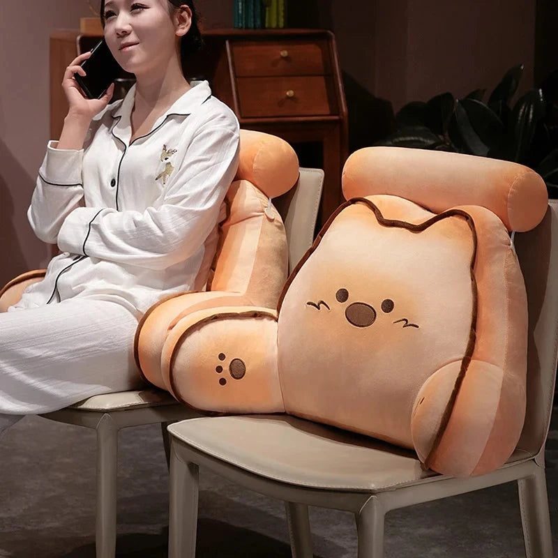 kawaiies-softtoys-plushies-kawaii-plush-. Squishy Bread Cat Dog Bear Resting Cushion Pillow Soft toy 