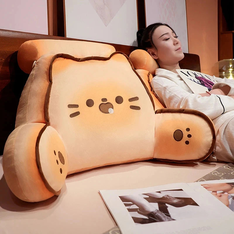 kawaiies-softtoys-plushies-kawaii-plush-. Squishy Bread Cat Dog Bear Resting Cushion Pillow Soft toy 