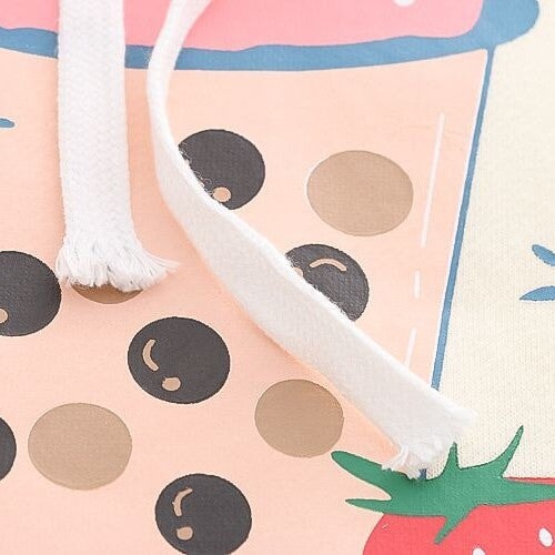 kawaiies-softtoys-plushies-kawaii-plush-Strawberry Shake Bubble Tea White Cream Fleece Hoodies Hoodies 