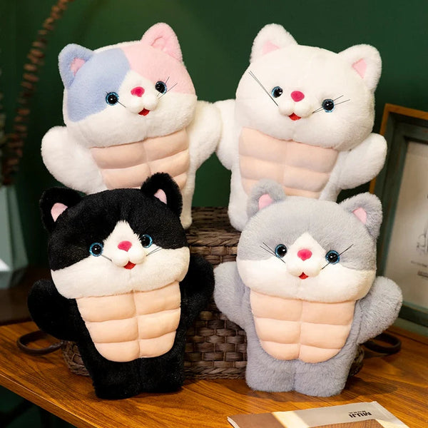 Strong Muscle Cat Plushie Kawaiies