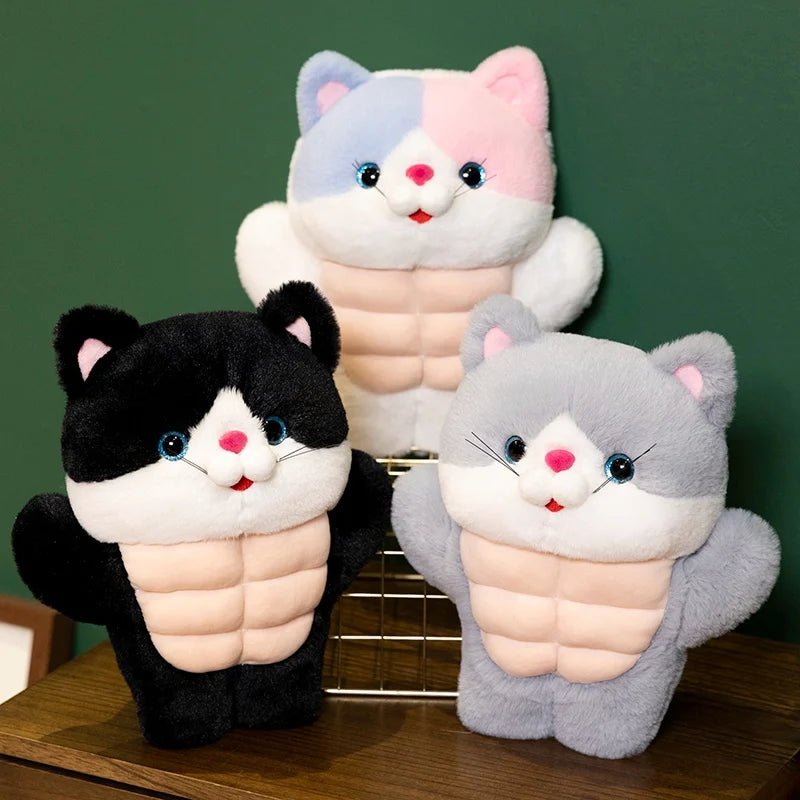 kawaiies-softtoys-plushies-kawaii-plush-Strong Muscle Cat Plushie Soft toy 