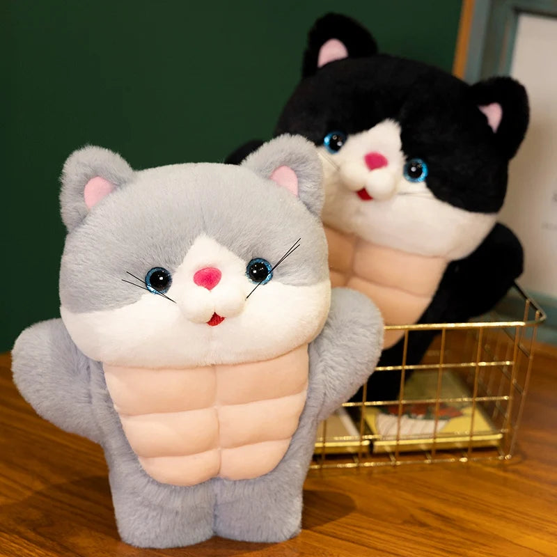 kawaiies-softtoys-plushies-kawaii-plush-Strong Muscle Cat Plushie Soft toy 