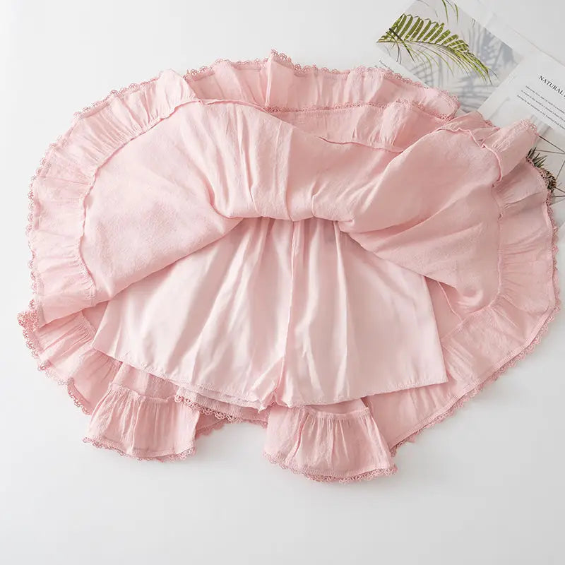 kawaiies-softtoys-plushies-kawaii-plush-Summer Irregular Ruffle Mini Skirt Apparel 