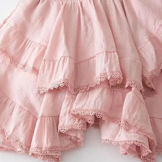 kawaiies-softtoys-plushies-kawaii-plush-Summer Irregular Ruffle Mini Skirt Apparel Pink 