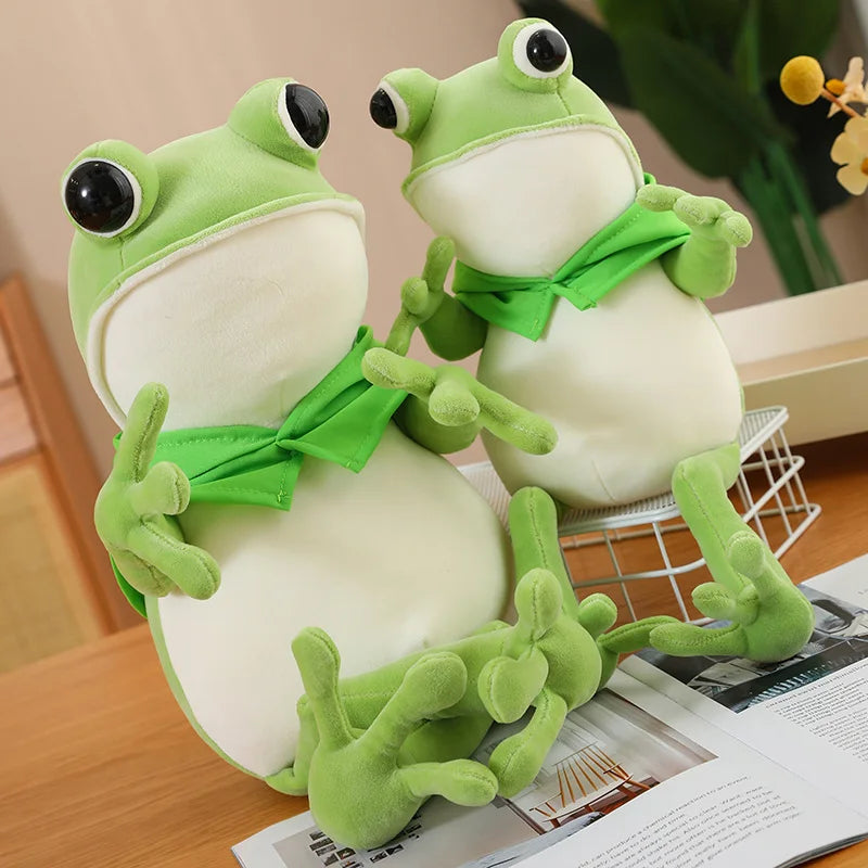 kawaiies-softtoys-plushies-kawaii-plush-Tito the Funny Green Frog Plush with Hat Soft toy 