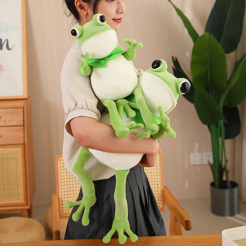 kawaiies-softtoys-plushies-kawaii-plush-Tito the Funny Green Frog Plush with Hat Soft toy 