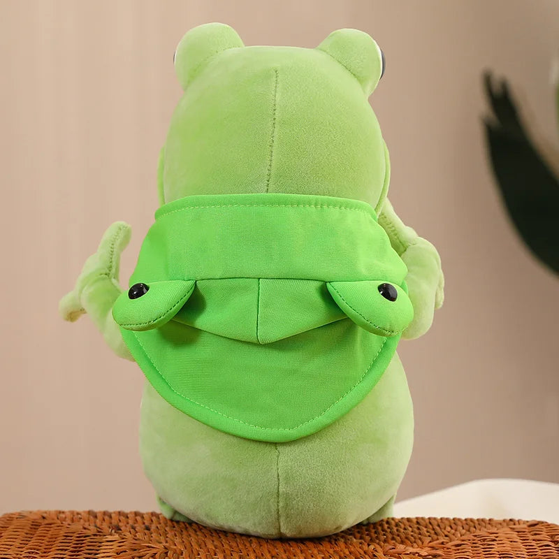 kawaiies-softtoys-plushies-kawaii-plush-Tito the Funny Green Frog Plush with Hat Soft toy 