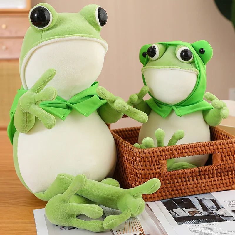 kawaiies-softtoys-plushies-kawaii-plush-Tito the Funny Green Frog Plush with Hat Soft toy 