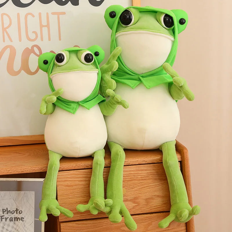 kawaiies-softtoys-plushies-kawaii-plush-Tito the Funny Green Frog Plush with Hat Soft toy 