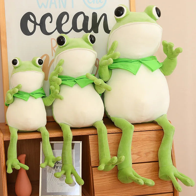 kawaiies-softtoys-plushies-kawaii-plush-Tito the Funny Green Frog Plush with Hat Soft toy 