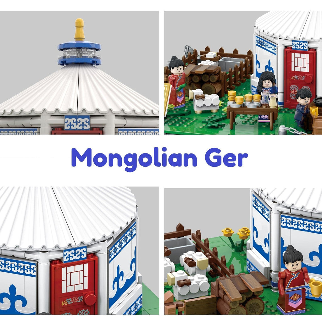 kawaiies-softtoys-plushies-kawaii-plush-Traditional Mongolian Ger Building Blocks Build it 