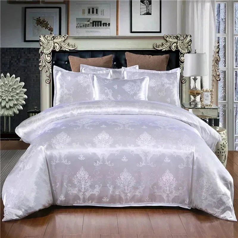 kawaiies-softtoys-plushies-kawaii-plush-Vintage White Cream Jacquard Bedding Set Luxury Bedding Sets White Twin 