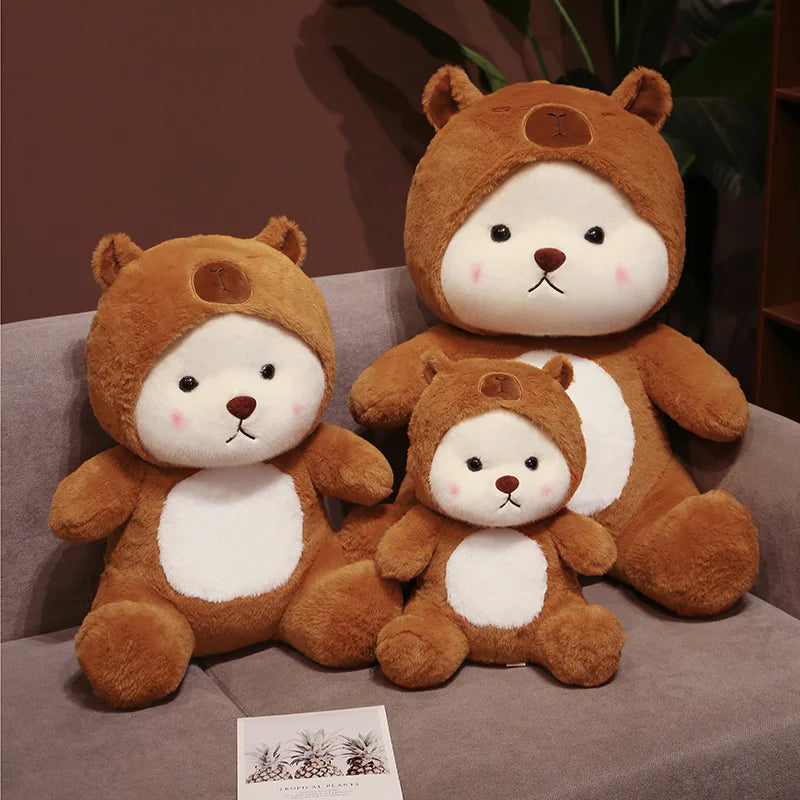 kawaiies-softtoys-plushies-kawaii-plush-White Bear Capybara Costume Plushie Soft toy 12in / 30cm 