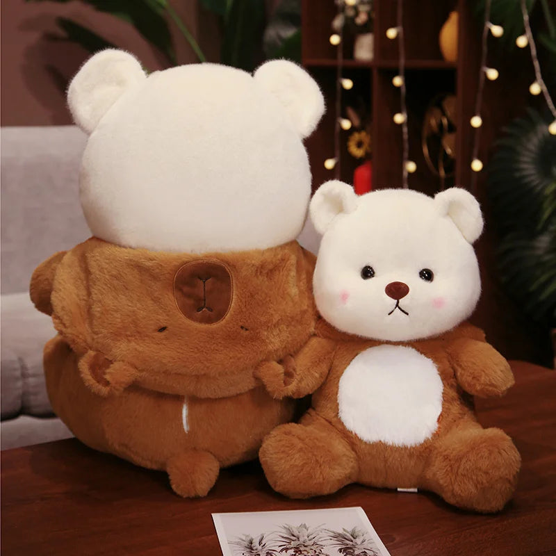 kawaiies-softtoys-plushies-kawaii-plush-White Bear Capybara Costume Plushie Soft toy 