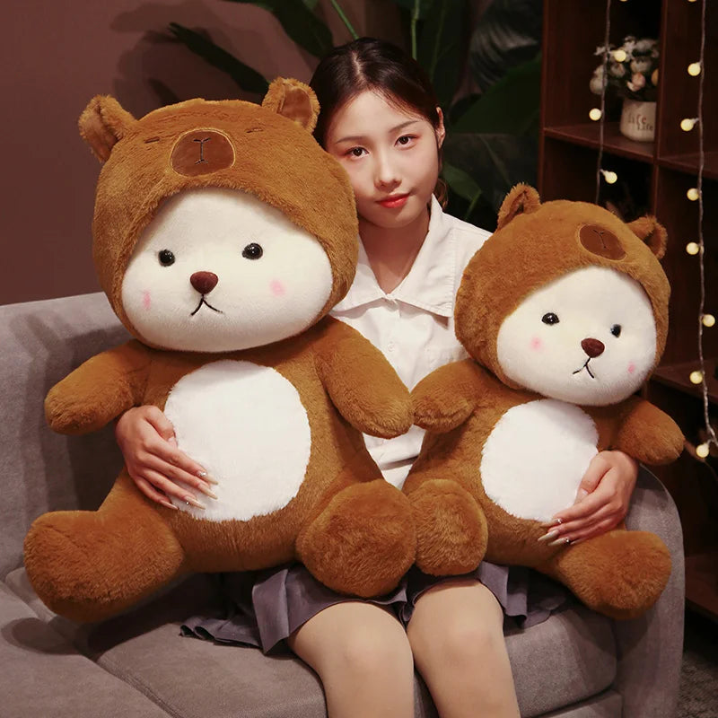 kawaiies-softtoys-plushies-kawaii-plush-White Bear Capybara Costume Plushie Soft toy 
