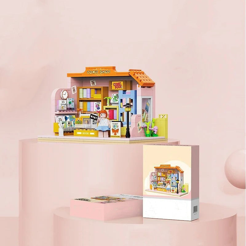 kawaiies-softtoys-plushies-kawaii-plush-Yummo Summer Seaside Shops Micro Building Sets Build it Book with Box 