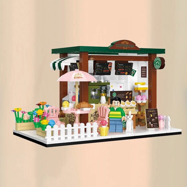 kawaiies-softtoys-plushies-kawaii-plush-Yummo Summer Seaside Shops Micro Building Sets Build it Coffee without Box 