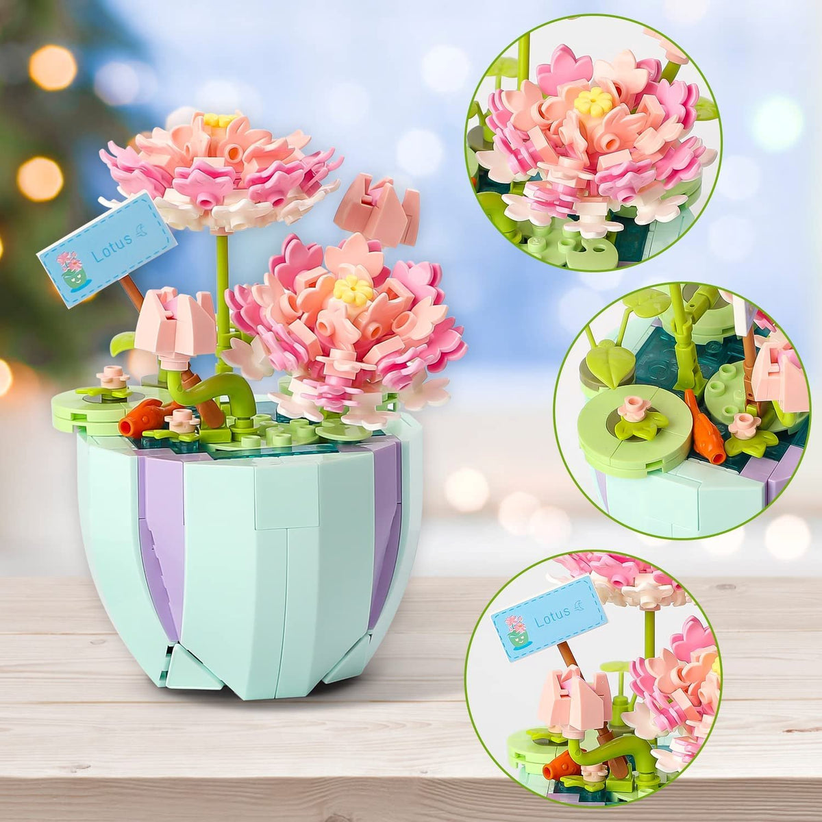 Beautiful Artificial Spring Flowers Building Set Collection – Kawaiies