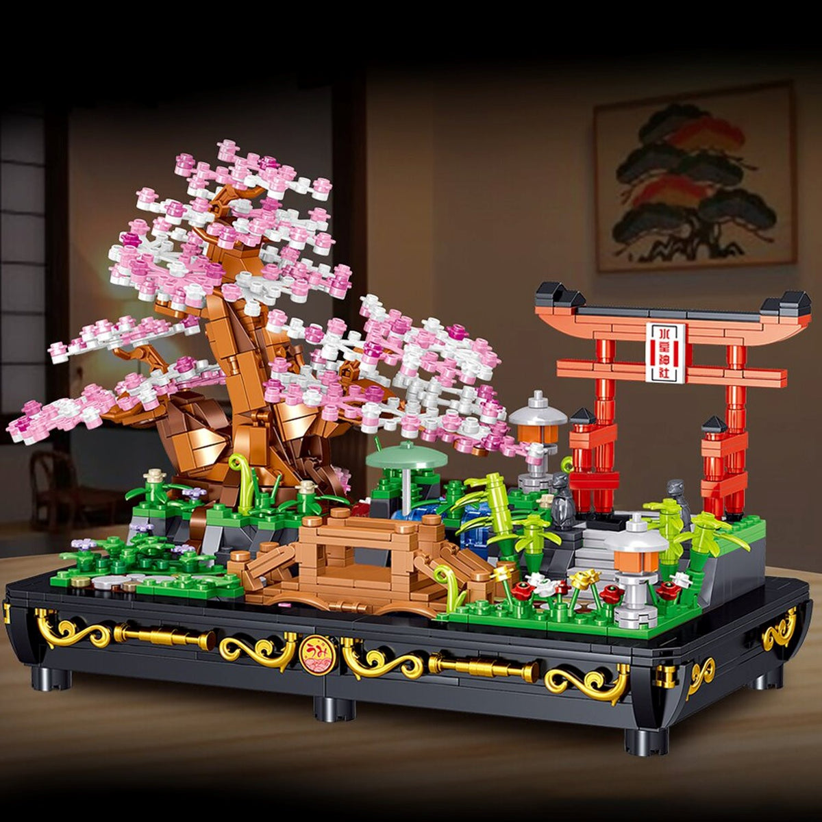 Bonsai Cherry Blossom Sakura Shrine Nano Building Sets – Kawaiies