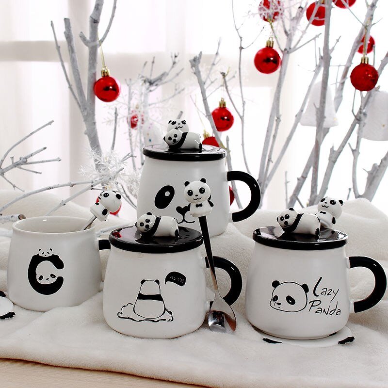 Cute Panda Ceramic Mug – Kawaiies