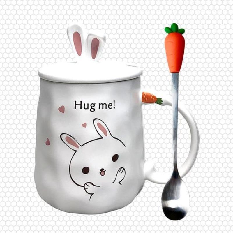 Bunny Mug with Spoon Pig