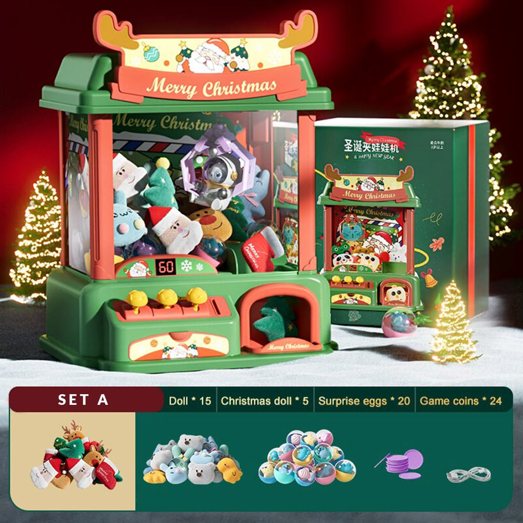 Christmas Mini Working Claw Machine - Kawaiies - Adorable - Cute - Plushies - Plush - Kawaii