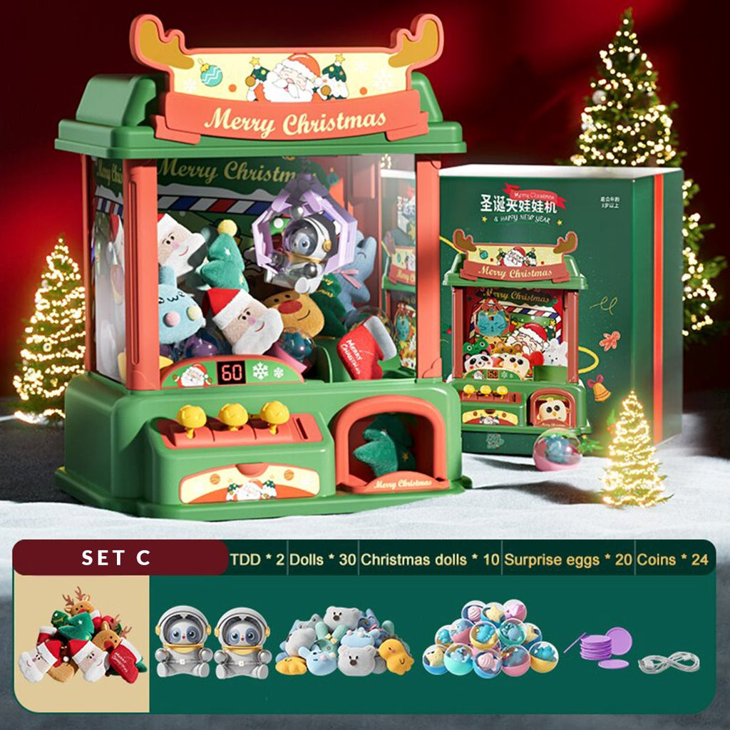 Christmas Mini Working Claw Machine - Kawaiies - Adorable - Cute - Plushies - Plush - Kawaii