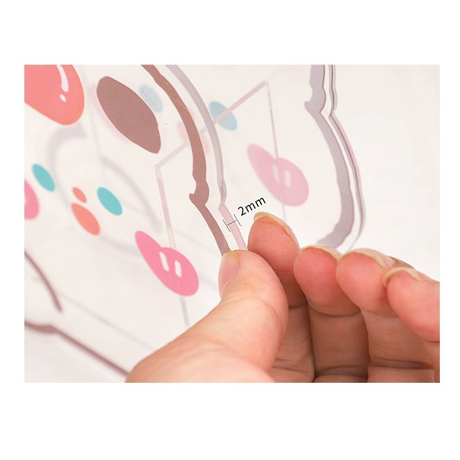 Kawaii Cute Cartoon Transparent Acrylic Pen Holder Desktop Organizer – My  Heart Teddy