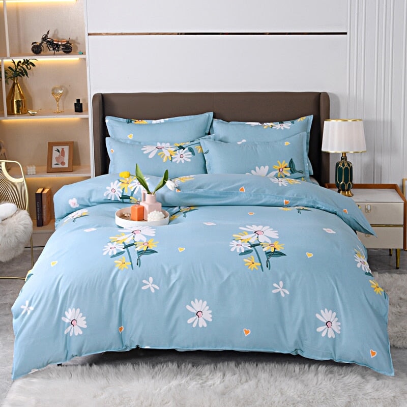 Light blue hotsell and pink comforter