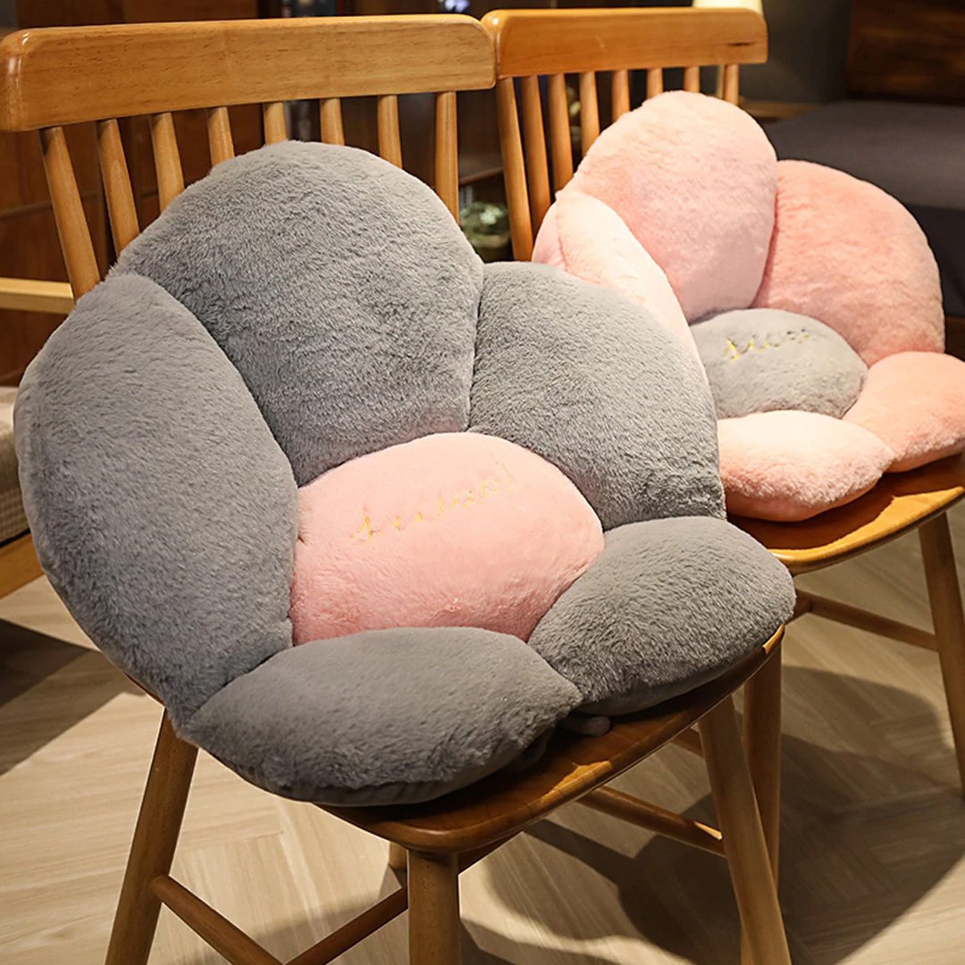 Rose Flower Chair Seat Cushion Fluffy Chair Pad Soft Plush Seat Pillow Home  Office Floor Pillow Sofa No Slip Sofa Chair Pads Chair Cushion Comfort