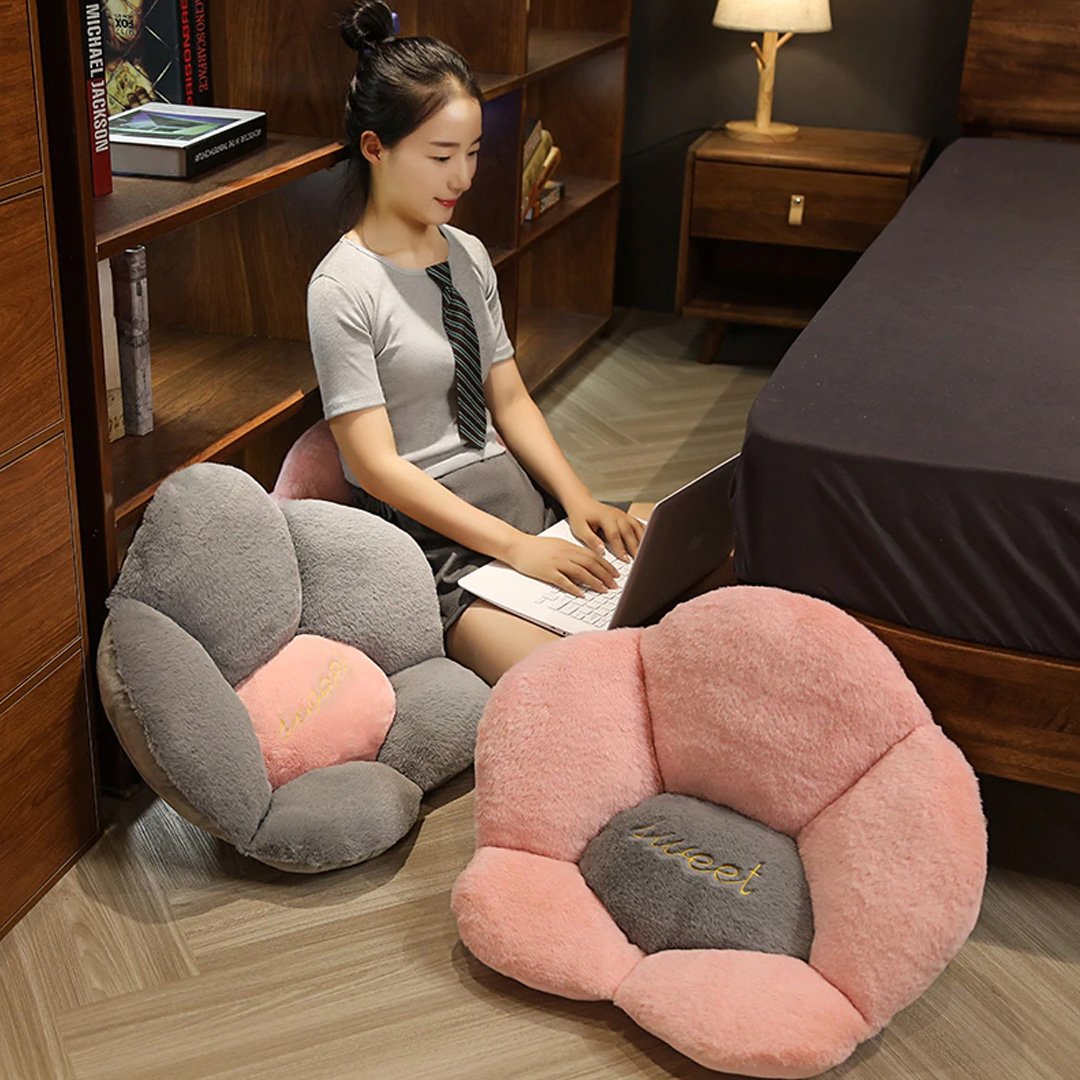 Lovely Plush Rabbit Chair Pillow Cute Soft Comfortable Office