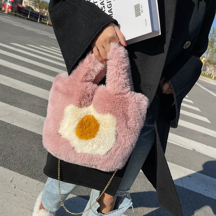 Fluffy Egg Mini Tote – Kawaiies