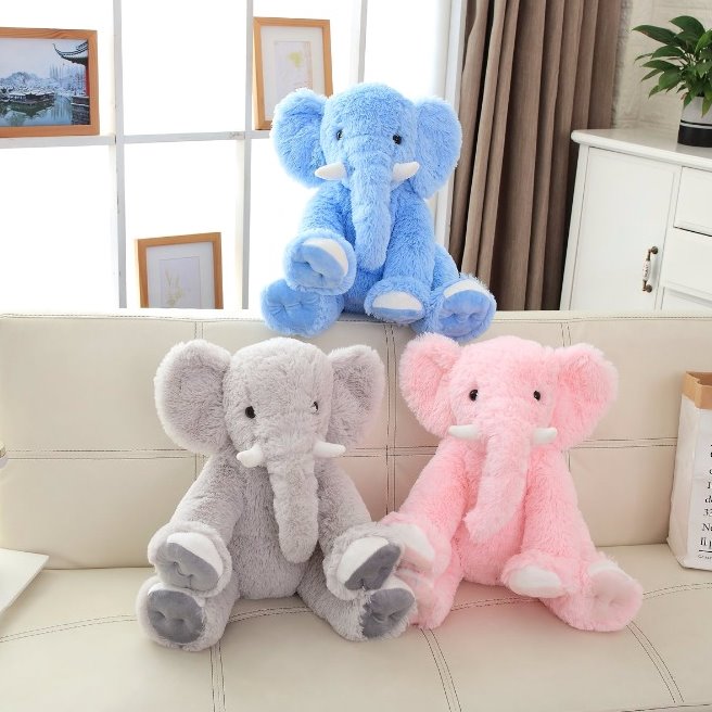 Fluffy Elephant Family - Kawaiies - Adorable - Cute - Plushies - Plush - Kawaii